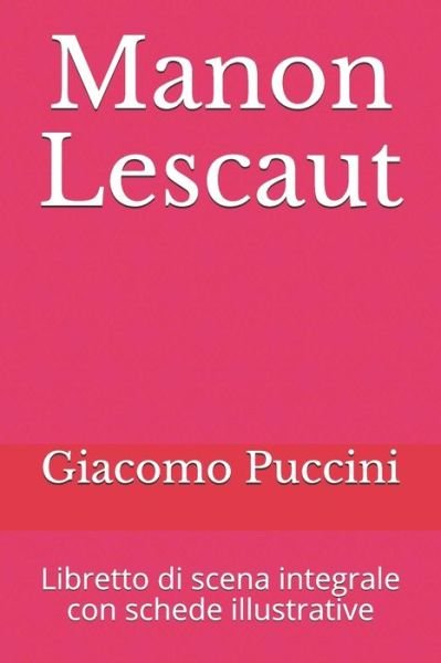 Cover for Giacomo Puccini · Manon Lescaut (Paperback Bog) (2019)
