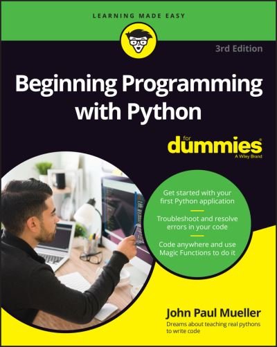 Cover for John Paul Mueller · Beginning Programming with Python For Dummies (Paperback Bog) (2022)