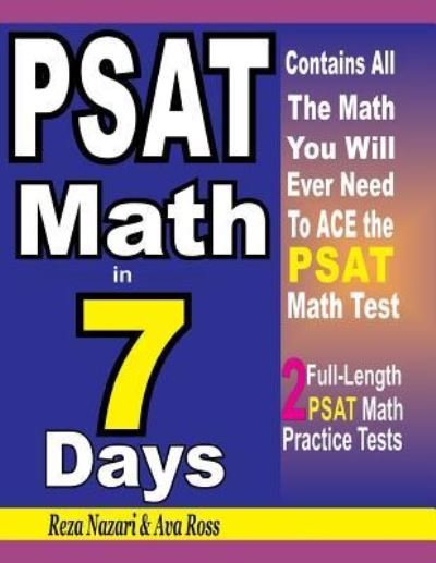 Cover for Ava Ross · PSAT Math in 7 Days (Paperback Book) (2018)