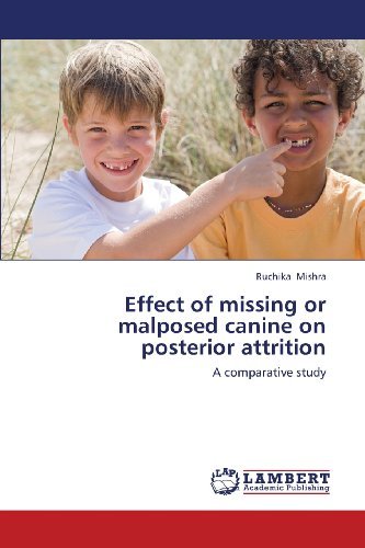 Cover for Ruchika Mishra · Effect of Missing or Malposed Canine on Posterior Attrition: a Comparative Study (Pocketbok) (2013)