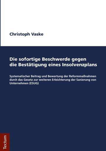 Cover for Vaske · Die sofortige Beschwerde gegen di (Book)