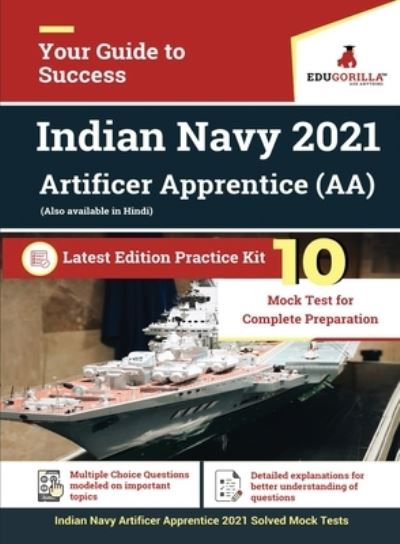 Cover for EduGorilla · Indian Navy Artificer Apprentice (AA) Recruitment Exam 2021 10 Mock Tests (Paperback Book) (2020)