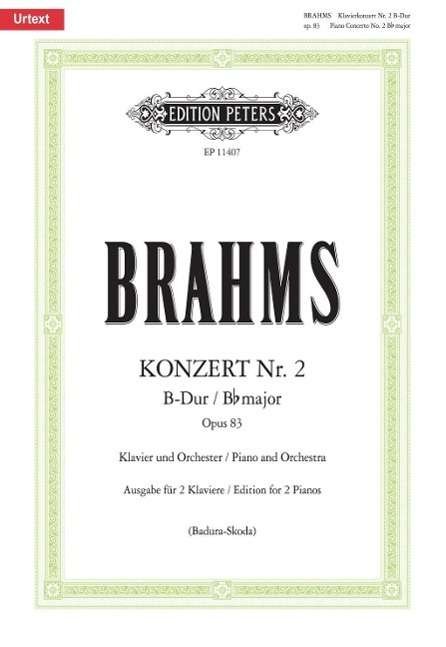 Konzert Nr. 2 B-Dur op. 83,2 Kl - Brahms - Books -  - 9790014117771 - May 1, 2022