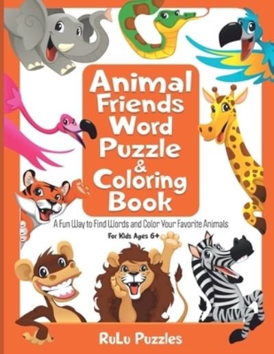 Cover for Rulu Puzzles · Animal Friends Word Puzzle &amp; Coloring Book (Taschenbuch) (2020)