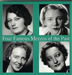Cover for 4 Famous Mezzos of Past / Various (CD) (1997)
