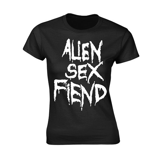 Cover for Alien Sex Fiend · Logo (T-shirt) [size L] [Black edition] (2019)