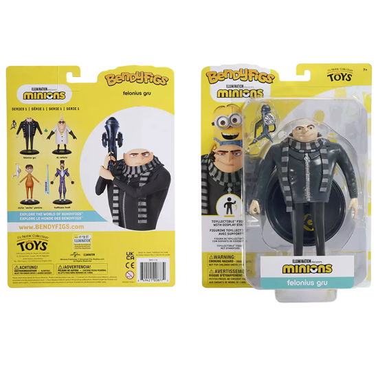 Minions Gru Bendyfigs af - Noble Collection - Merchandise - THE NOBLE COLLECTION - 0849421008772 - May 22, 2024
