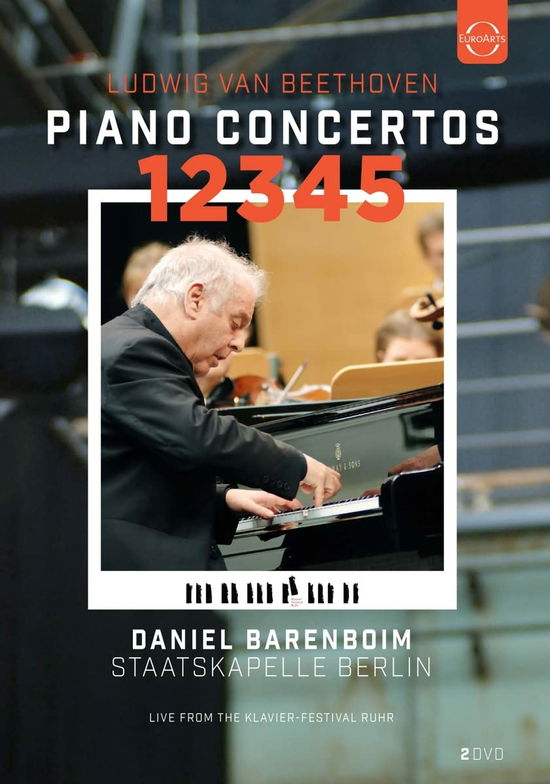 Cover for Daniel Barenboim · Plays &amp; Conduts Beethoven Piano Concertos 1,2,3,4,5 (DVD) (2022)