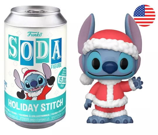 Cover for Funko Vinyl Soda: · Lilo &amp; Stitch - Holiday Stich (Styles May Vary) (Funko POP!) (2024)