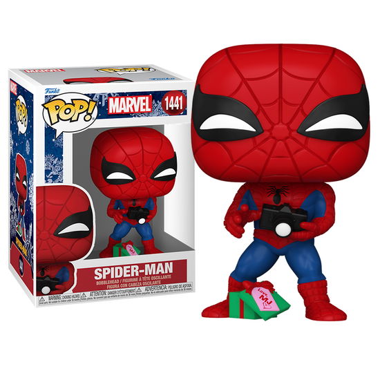 Pop Marvel Spiderman with Open Gift - Pop Marvel Holiday - Merchandise -  - 0889698828772 - October 15, 2024