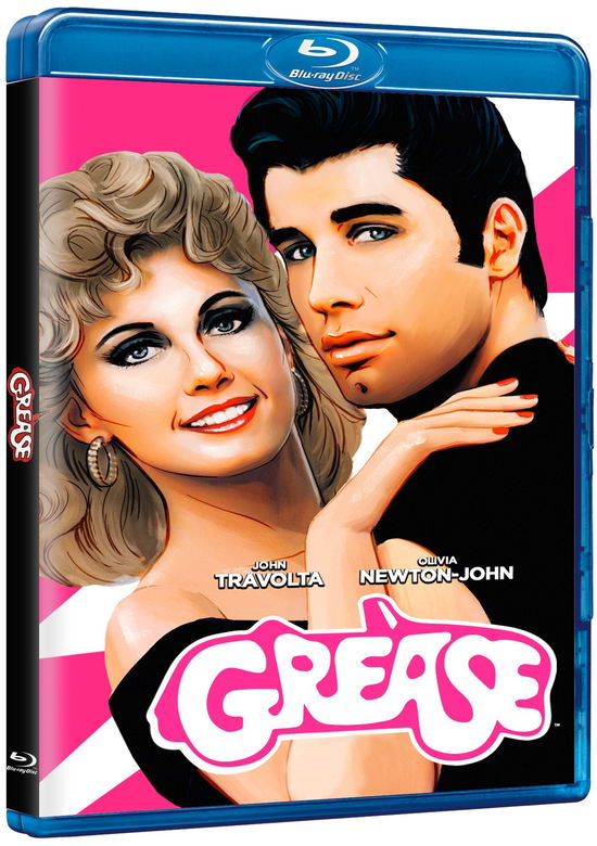 Cover for Eve Arden,frankie Avalon,sid Caesar,stockard Channing,jeff Conaway,didi Conn,olivia Newton-john,john Travolta · Grease (Edizione 40 Anniversario) (Blu-Ray) (2018)