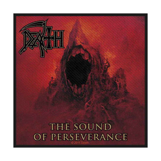 Death Standard Woven Patch: Sound of Perseverance - Death - Koopwaar - PHD - 5055339730772 - 19 augustus 2019