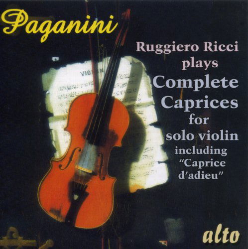 Complete Caprices for Solo Violin - N. Paganini - Musikk - ALTO - 5055354410772 - 1. juni 2010