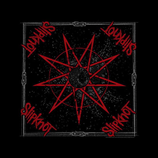 Slipknot Unisex Bandana: Nine Pointed Star - Slipknot - Mercancía - Razamataz - 5056170620772 - 