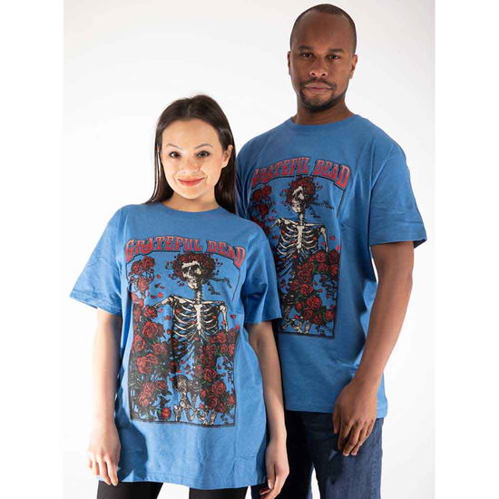 Cover for Grateful Dead · Grateful Dead Unisex T-Shirt: Bertha &amp; Logo (T-shirt) [size M] [Blue - Unisex edition] (2020)