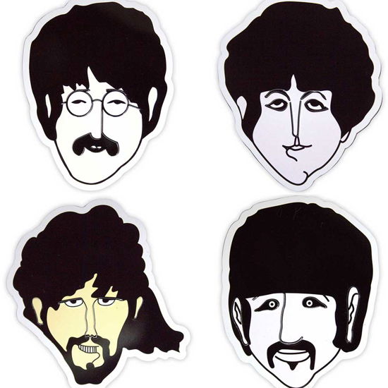 Cover for The Beatles · The Beatles Epoxy Magnet Set: Yellow Submarine Heads Embossed (Magnes) (2024)