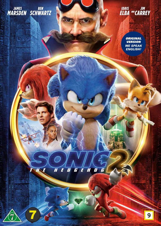 Cover for Sonic the Hedgehog 2 (DVD) (2022)