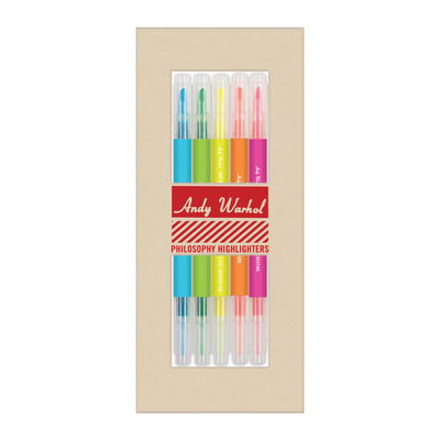 Andy Warhol Philosophy Highlighter Set - Andy Warhol Galison - Merchandise - Galison - 9780735359772 - 10. september 2019