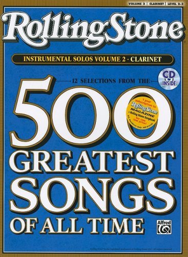 Cover for Alfred Publishing · Selections from Rolling Stone Magazine's 500 Greatest Songs of All Time (Instrumental Solos), Vol 2: Clarinet (Book &amp; Cd) (Paperback Book) [Pap / Com edition] (2008)