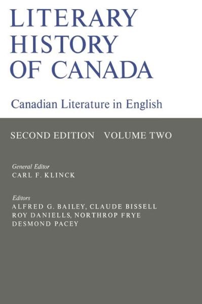 Cover for Carl F Klinck · Literary History of Canada (Paperback Book) (1976)