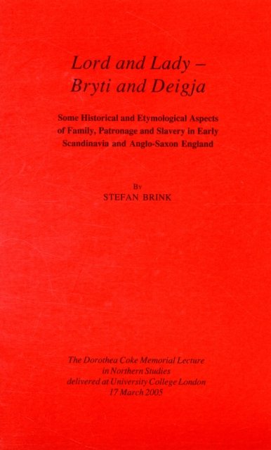 Cover for Stefan Brink · Lord &amp; Lady -- Bryti &amp; Deigja (Paperback Bog) (2008)