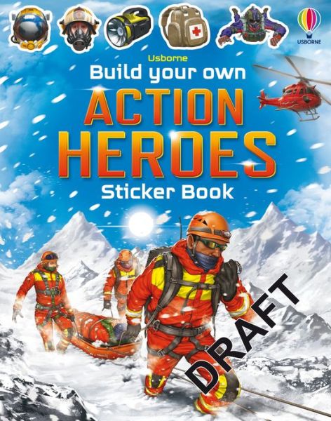 Cover for Simon Tudhope · Build Your Own Action Heroes Sticker Book - Build Your Own Sticker Book (Paperback Book) (2022)