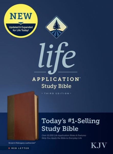 Cover for Tyndale · KJV Life Application Study Bible, Third Edition, Brown (Lederbuch) (2021)