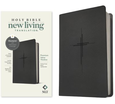 NLT Premium Value Thinline Bible, Filament-Enabled Edition, MVNU (LeatherLike, Trinity Cross Black) - Tyndale - Books - Tyndale House Publishers - 9781496484772 - June 4, 2024