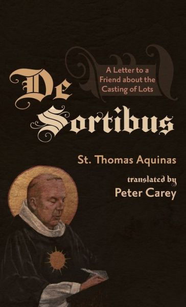 Cover for Thomas Aquinas · De Sortibus (Hardcover Book) (2021)