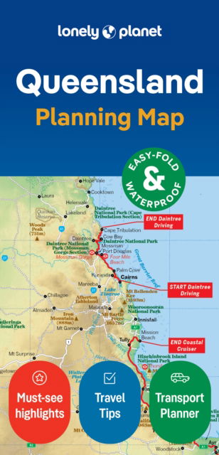 Lonely Planet Queensland Planning Map - Map - Lonely Planet - Bøker - Lonely Planet Global Limited - 9781788688772 - 9. august 2024