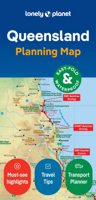 Cover for Lonely Planet · Lonely Planet Queensland Planning Map - Map (Kartor) (2024)