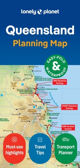 Lonely Planet Queensland Planning Map - Map - Lonely Planet - Bøker - Lonely Planet Global Limited - 9781788688772 - 9. august 2024