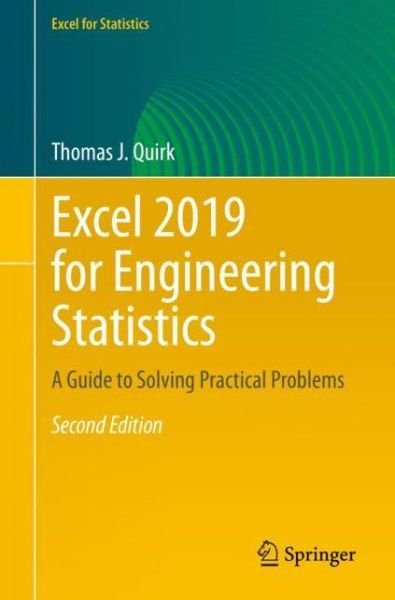 Cover for Quirk · Excel 2019 for Engineering Statistics (Book) [2nd ed. 2020 edition] (2020)