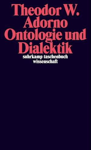 Cover for Theodor W. Adorno · Suhrk.TB.1877 Adorno.Ontologie u.Dialek (Bog)