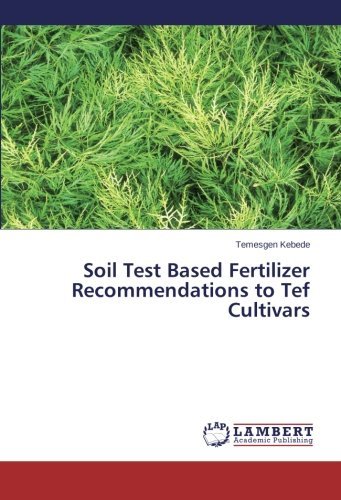 Cover for Temesgen Kebede · Soil Test Based Fertilizer Recommendations to Tef Cultivars (Paperback Bog) (2013)