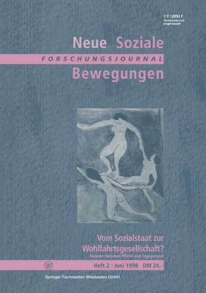 Cover for Ansgar Klein · Vom Sozialstaat Zur Wohlfahrtsgesellschaft?: Akteure Zwischen Pflicht Und Engagement (Paperback Book) [1998 edition] (1998)