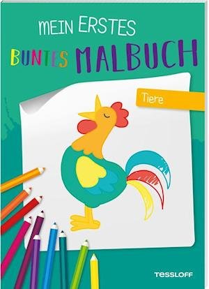 Mein erstes buntes Malbuch. Tiere - Sandra Schmidt - Libros - Tessloff Verlag - 9783788644772 - 9 de febrero de 2022