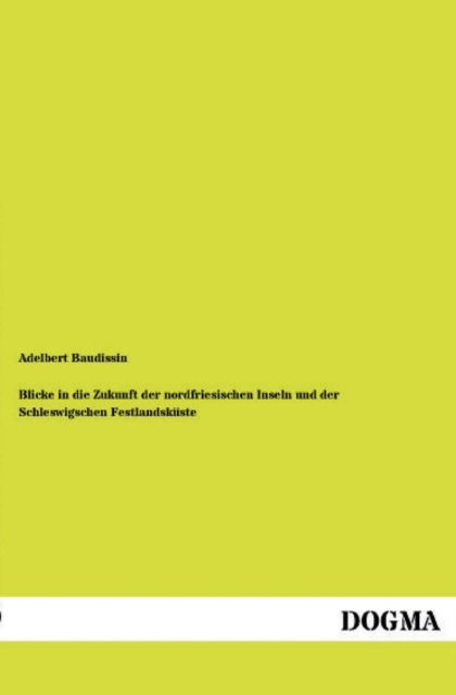 Cover for Adelbert Baudissin · Blicke in Die Zukunft Der Nordfriesischen Inseln Und Der Schleswigschen Festlandskuste (Paperback Book) [German edition] (2013)