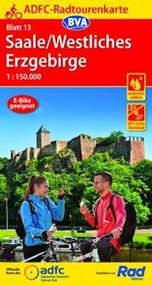 Cover for BVA Bielefelder Verlag · ADFC-Radtourenkarte 13 Saale /Westliches Erzgebirge 1:150.000, reiß- und wetterfest, GPS-Tracks Download (Map) (2021)