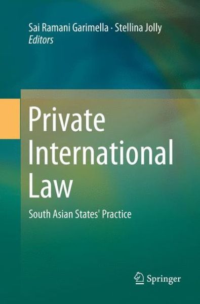 Cover for Private International Law: South Asian States' Practice (Paperback Book) [Softcover reprint of the original 1st ed. 2017 edition] (2018)