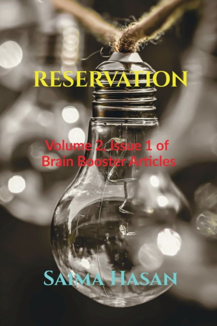 Cover for Saima Hasan · Reservation (Paperback Book) (2022)