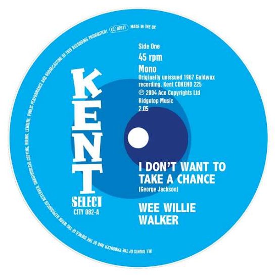 Cover for Wee Willie Walker · I Don't Want To Take A Chance (LP) (2022)