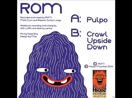 Cover for Rom · Pulpo/ Crawl Upside Down (7&quot;) (2016)