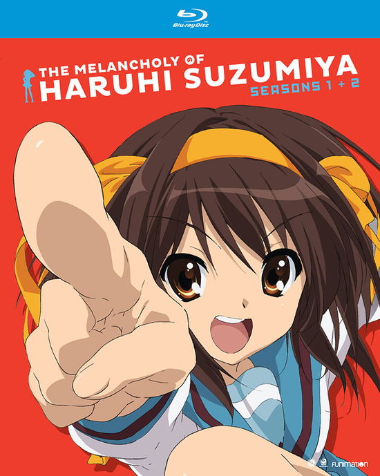 Cover for Melancholy of Haruhi Suzumiya: Seasons One &amp; Two (Blu-ray) (2016)