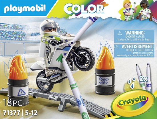 Cover for Playmobil · Playmobil Color: Motorbike (71377) (Toys)