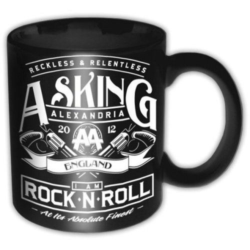 Asking Alexandria Boxed Standard Mug: Rock n' Roll - Asking Alexandria - Produtos - Bandmerch - 5055295378773 - 24 de novembro de 2014