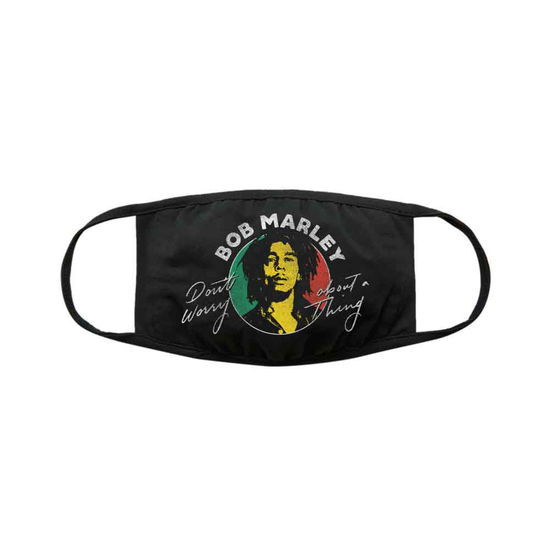 Bob Marley Face Mask: Don't Worry (Black) - Bob Marley - Produtos - BOB MARLEY - 5056368624773 - 17 de agosto de 2020