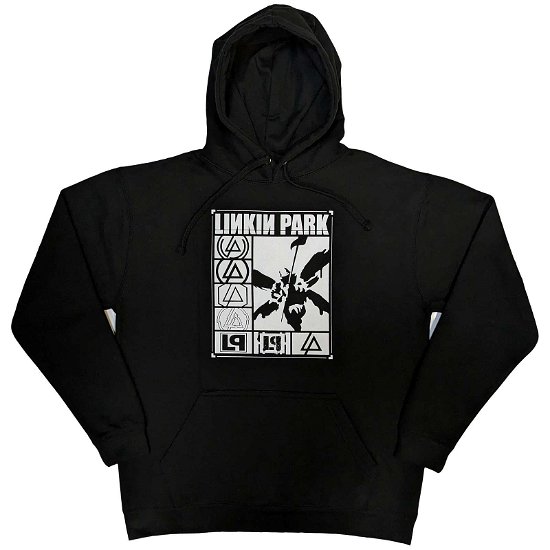 Linkin Park Unisex Pullover Hoodie: Logos Rectangle - Linkin Park - Merchandise -  - 5056737217773 - 