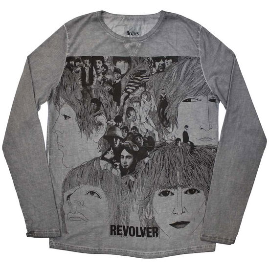 Cover for The Beatles · The Beatles Unisex Sweatshirt: Revolver Stone Wash (CLOTHES) [size S] (2024)