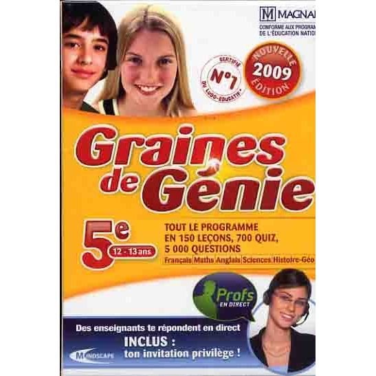 Cover for Graines De G?nie 1?re Secondaire 12 · Graines de Génie 1ére Secondaire 12-13 ans (Editio (MERCH) (2019)